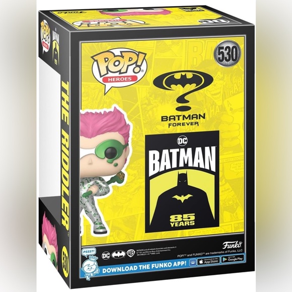 Funko Pop! The Riddler from Batman Forever Heroes vinyl figure 530 - Picture 3 of 3